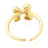 Rack Plating Brass Open Cuff Rings RJEW-S394-01G-K-3