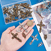 ARRICRAFT 20Pcs 2 Colors Virgin Mary Tibetan Style Alloy Chandelier Component Links DIY-AR0003-76-3