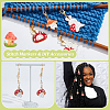 Mushroom & Rabbit Pendant Stitch Markers HJEW-AB00527-4