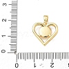 Brass Micro Pave Clear Cubic Zirconia Pendants RE-CBAB606-01G-3