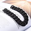 Handmade Rubberized Style Acrylic Curb Chains AJEW-JB00755-11
