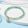 Natural Green Aventurine Round Beaded Stretch Bracelets BJEW-JB09727-05-2