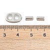 304 Stainless Steel Slider Stopper Beads and Cord End Caps STAS-P224-03P-3