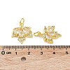 Rack Plating Brass Clear Cubic Zirconia Pendants KK-B078-02G18-01-2