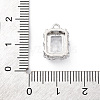 Brass Micro Pave Clear Cubic Zirconia Pendants KK-Z084-09P-02-3