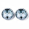 Glass Paper Snap Buttons BUTT-N019-007-B03-1