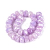 Electroplate Crackle Imitation Jade Glass Beads Strands EGLA-Q135-01A-C09-2