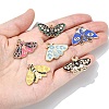 10Pcs 10 Styles Alloy Enamel Pendants FIND-YW0004-76-5