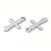 Non-Tarnish 304 Stainless Steel Tiny Cross Charms STAS-H149-05P-2