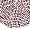 Eco-Friendly Dyed Glass Pearl Round Beads Strands HY-A002-6mm-RB017-3
