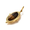 Natural Tiger Eye Pendants STAS-A104-08G-03-2