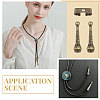 CHGCRAFT DIY Iron Bolo Tie Making Finding Kit FIND-CA0008-98-6