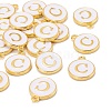 Golden Plated Alloy Charms LS-ENAM-S118-01C-4