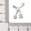 Brass Micro Pave Cubic Zirconia Pendants ZIRC-P113-04P-3