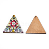 Printed Basswood Pendants WOOD-S045-013B-2