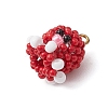 Seed Beads Beaded Charms PALLOY-MZ00360-01-3