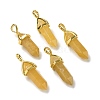 Natural Topaz Jade Pointed Pendants G-K329-56G-1