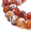 Natural Fire Crackle Agate Beads Strands G-B079-C03-03-4