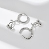 Brass Cherry Hoop Earrings EJEW-M077-19P-03-2