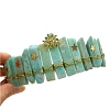 Natural Amazonite Hair Bands PW-WGE968B-07-1