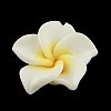 Handmade Polymer Clay 3D Flower Plumeria Beads CLAY-Q192-30mm-14-1