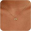 Brass Initial and Heart Pendant Necklaces for Women FS-WG01F32-02-1