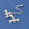 Rack Plating Brass Lobster Claw Clasps KK-F883-18S-2