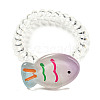 Summer Fish Resin Telephone Line Wire Elastic Hair Ties AJEW-U004-02B-1