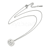 Halloween Series 202 Stainless Steel Cable Chain Pumpkin Pendant Necklaces NJEW-S005-01P-A-2