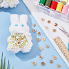 240Pcs 12 Styles 4-Hole Coconut Buttons DIY-AR0004-67-4