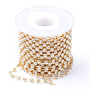 Brass Rhinestone Strass Chains CHC-T002-SS12-01C-1