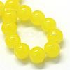 Baking Painted Imitation Jade Glass Round Bead Strands DGLA-Q021-10mm-24-2