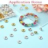 120Pcs 2 Colors Alloy Rhinestone Spacer Beads ALRI-YW0001-23-6