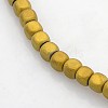 Electroplate Non-magnetic Synthetic Hematite Beads Strands G-J212D-03-1