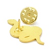 Snake Alloy Enamel Brooches ENAM-C001-02G-3