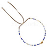 Adjustable Glass Seed Bead Slider Bracelets for Women VT9382-36-1