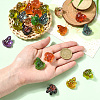 40Pcs 10 Colors Luminous Resin Frog Display Decorations RESI-SP0001-40-4