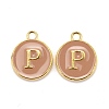 Golden Plated Alloy Enamel Charms ENAM-S118-06P-1