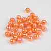 Faceted Colorful Eco-Friendly Poly Styrene Acrylic Round Beads SACR-K001-6mm-73-1