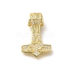 Rack Plating Brass Micro Pave Cubic Zirconia Pendants KK-Z086-65G-03-1