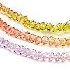 Transparent Painted Glass Beads Strands LS-DGLA-A034-T1mm-A12-4