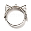 Alloy Open Back Bezel Pendants PALLOY-I223-06P-1