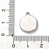 304 Stainless Steel Pendants STAS-I348-02P-02-3