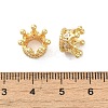 Rack Plating Brass Pave Cubic Zirconia Large Hole European Beads KK-D100-09G-3