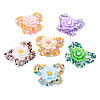 6Pcs 6 Colors Opaque Acrlyic Sparkling Rhinestones Beads MACR-TA0002-35-2