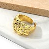 Brass Micro Pave Clear Cubic Zirconia Cuff Rings for Women RJEW-U041-10G-3