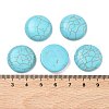 Craft Findings Dyed Synthetic Turquoise Flat Back Dome Cabochons LS-X-TURQ-S266-20mm-01-2