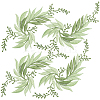 Gorgecraft 4Pcs 2 Style Leaf Computerized Embroidery Cloth Iron on/Sew on Patches DIY-GF0005-33A-1