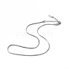 304 Stainless Steel Round Snake Chain Necklace for Men Women NJEW-K245-012C-1