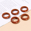 Synthetic Goldstone Plain Band Finger Rings PW-WG26698-07-1